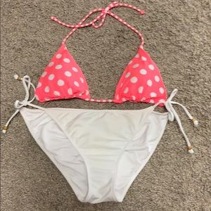 Victoria’s Secret Vibrant Coral Polka Dot Bikini